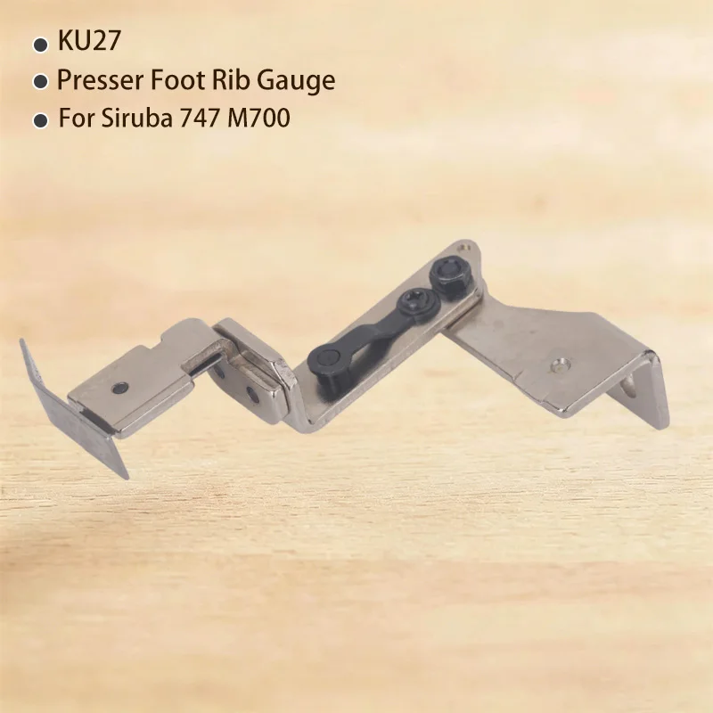 Presser Foot Rib Gauge KU27 KU28 Installation Pull Cylinder Base Tool Gauge Guide for Siruba 747 M700 Three Threads Four Threads