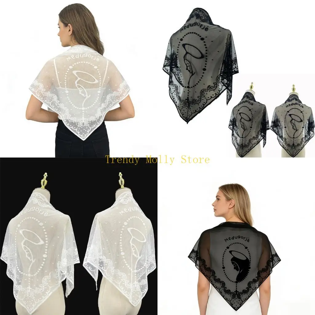 

N5KB Multipurpose Accessory Triangular Scarf for Daily Skin Friendly Headwrap Shawl