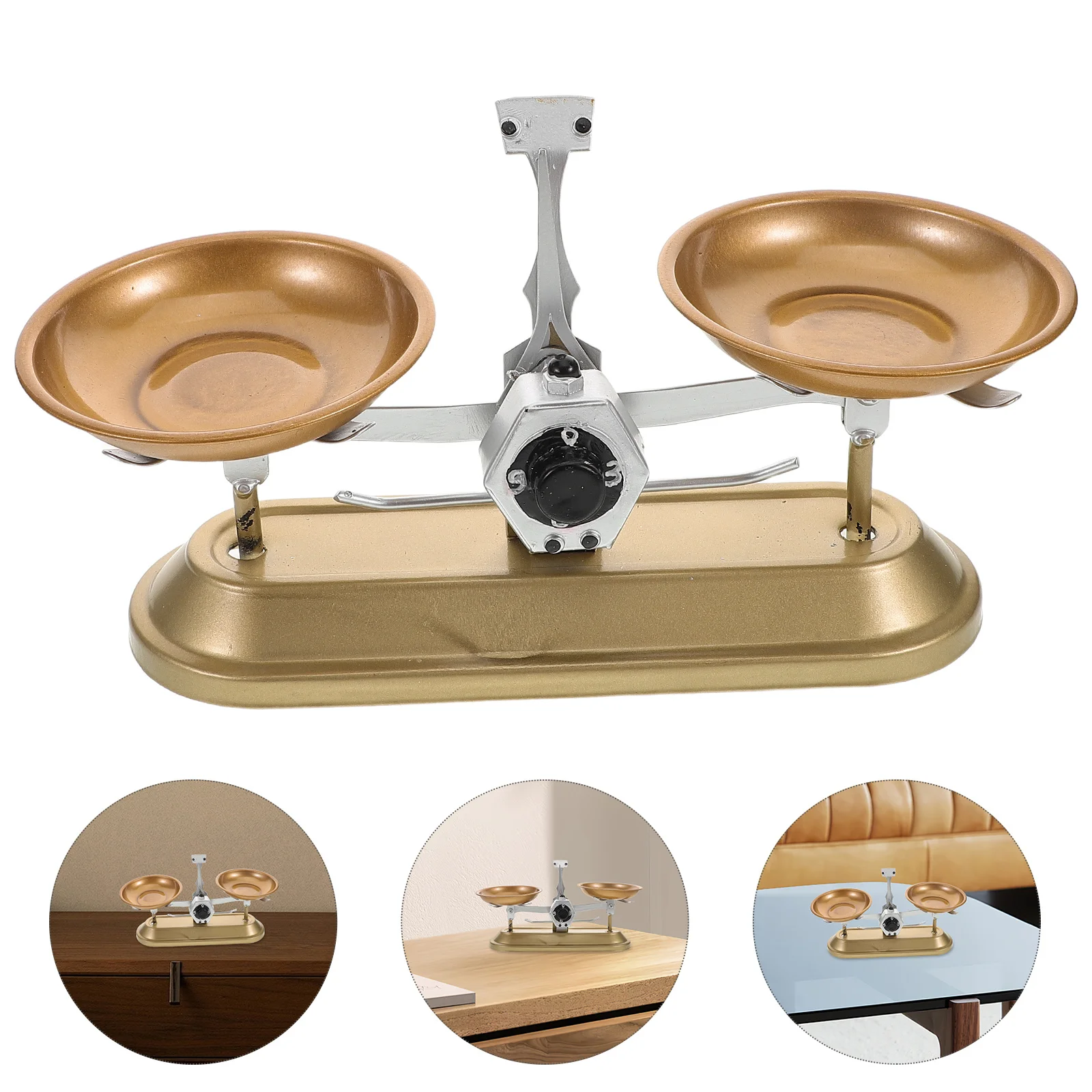 

Handcrafted Vintage Metal Balance Scale Decor Retro Design for Table Centerpiece Entryway Office Desk Decor Balance Decoration