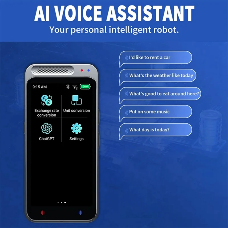 New Z6 AI Intelligent Voice Translator 138 Languages Simultaneous Translation Translator Photo Translation Durable