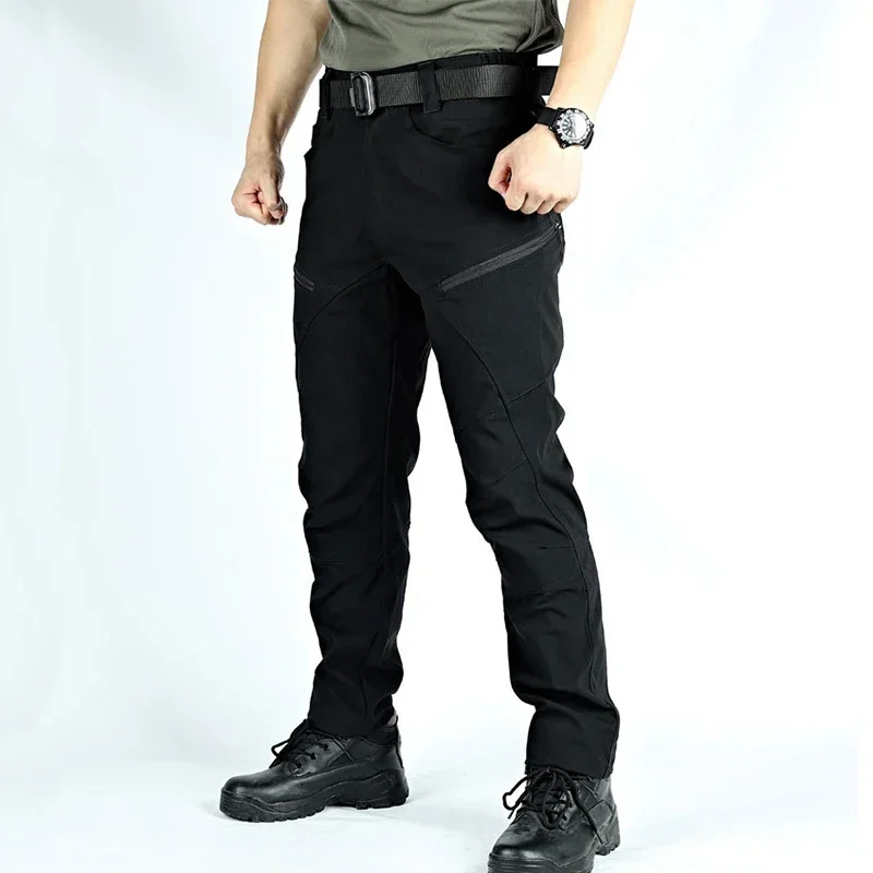 

Tactical Pants Men's Training Pants Multi-Pocket Cargo Pants Waterproof Quick Dry Man Trousers Outdoor Fishing Jogger Pant Male