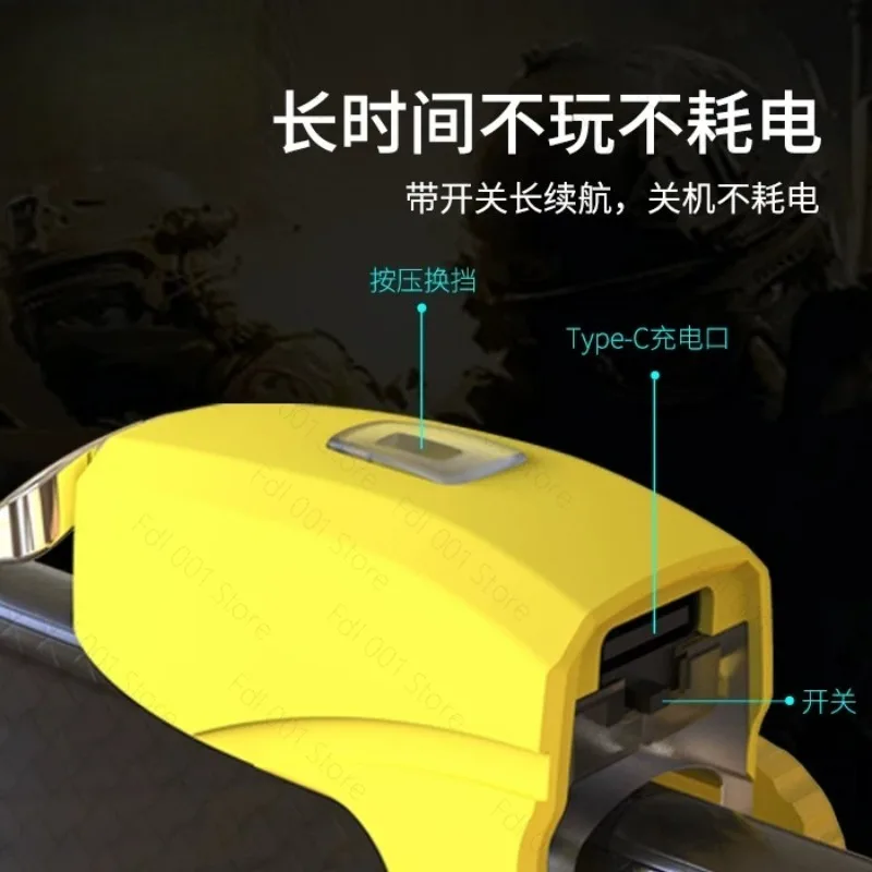 Four-finger linkage automatic connection point mobile game auxiliary pressing gun button mechanical wireless peripherals