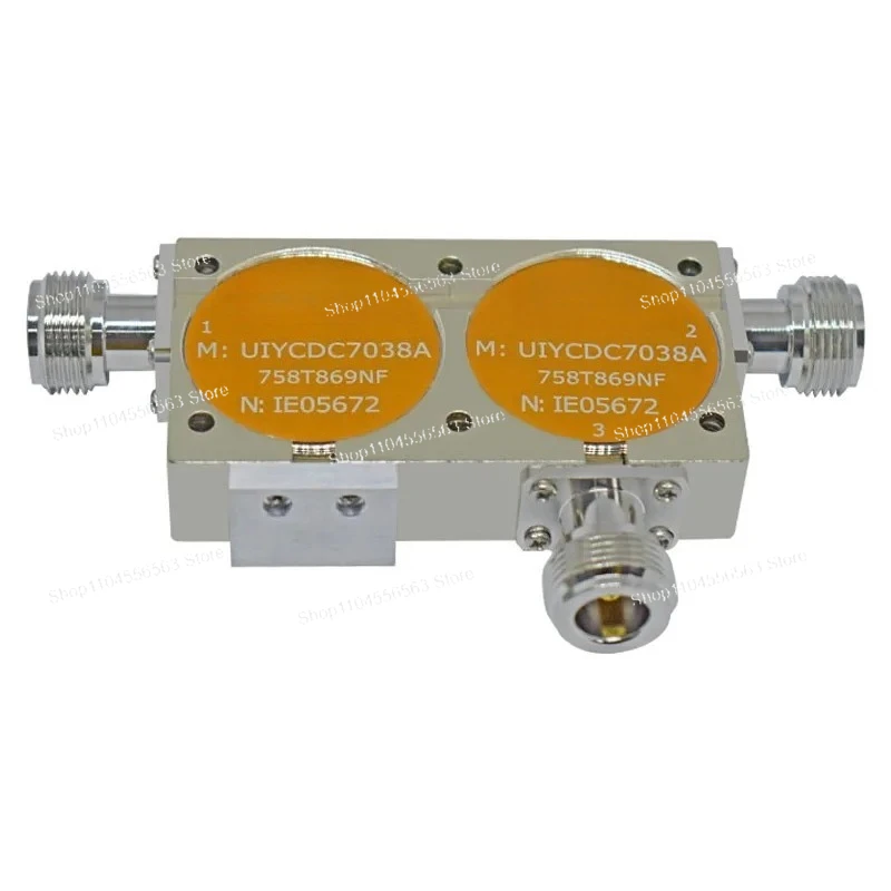 200 - 1875MHz High-Power RF Dual Junction Coaxial Circulator, 300W Output