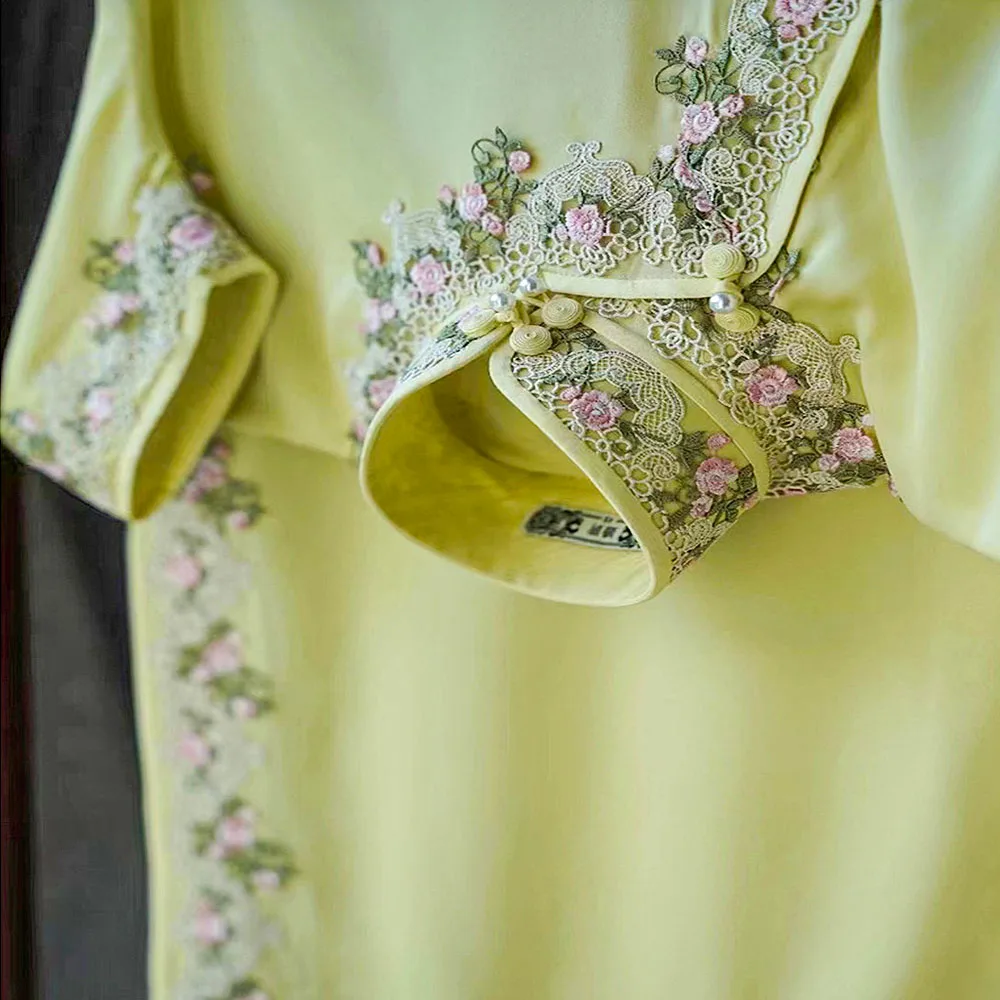 Venise Floral Lace Trim 6cm Vintage Style for DIY Bridal Veil Headpiece Sash Sewing Ethnic Hanfu Neckline Decorative Accessories