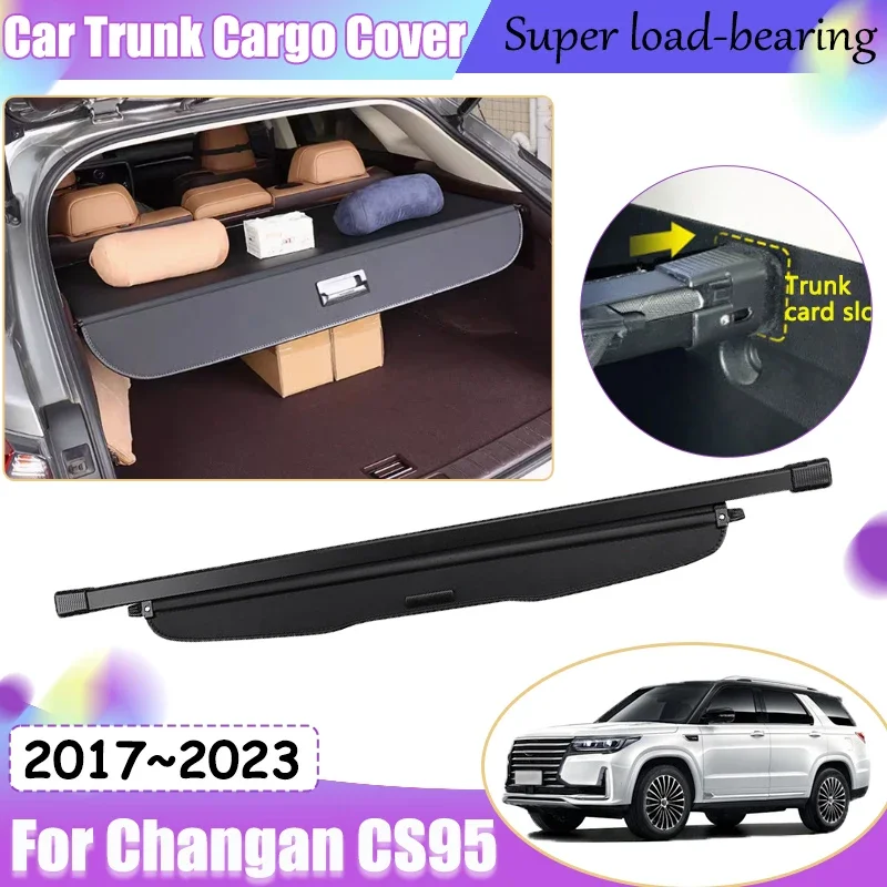 Car Trunk Curtain for Changan CS95 2017 2018 2019 2019 2020 2021 2022 2023 Retractable Elastic Mesh Luggages Car Accessorie