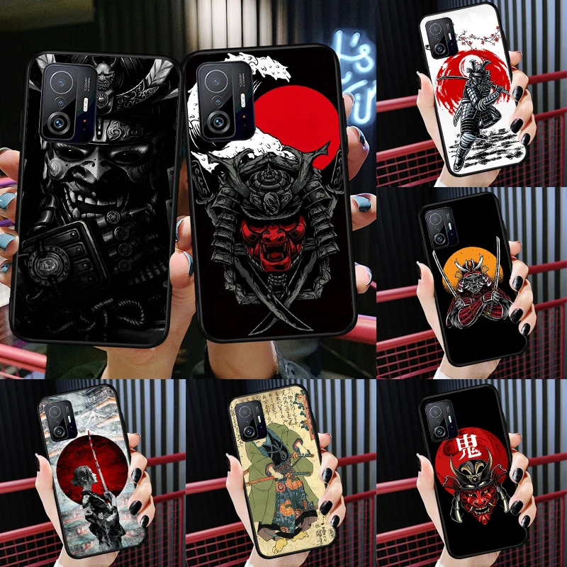 Japanese Samurai Warrior For POCO X5 X4 X3 F5 Pro M4 M5s F3 F4 GT C40 Phone Case For Xiaomi 12T 11T 13 Pro 12 Lite