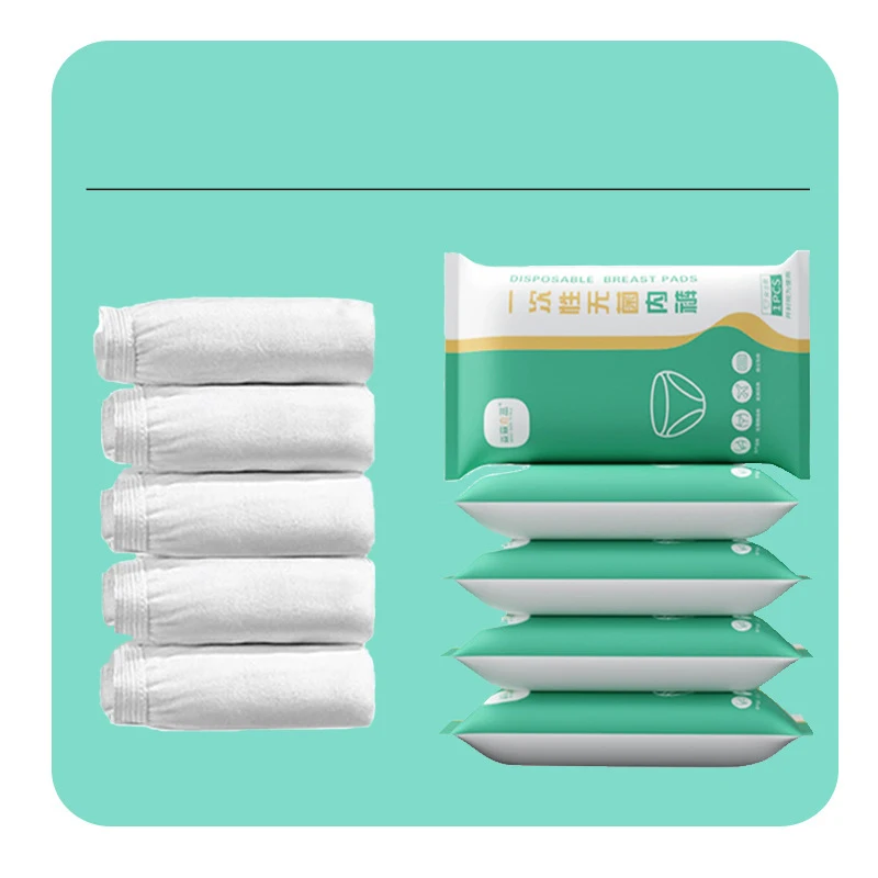 3 PCS/Set Maternity Pure Cotton Disposable Underwear For Postpartum Women Daily Wash-free Portable Underwear For Business Travel