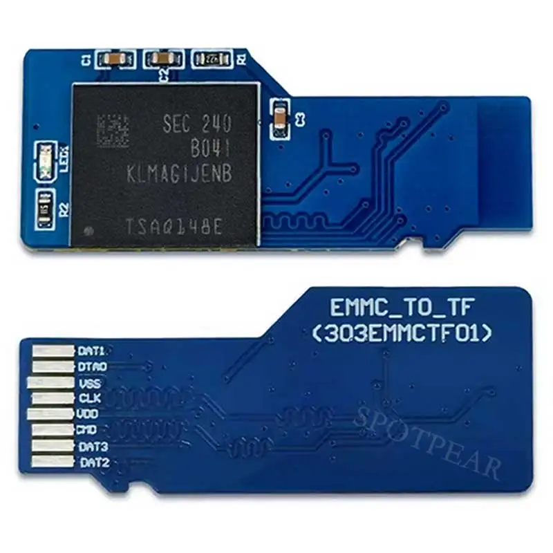 Module de carte SD eMMC vers TF, Micro carte MMC, vitesse plus élevée et plus Stable, BGA153 BGA169, 8 go/32 go en option pour Raspberry Pi