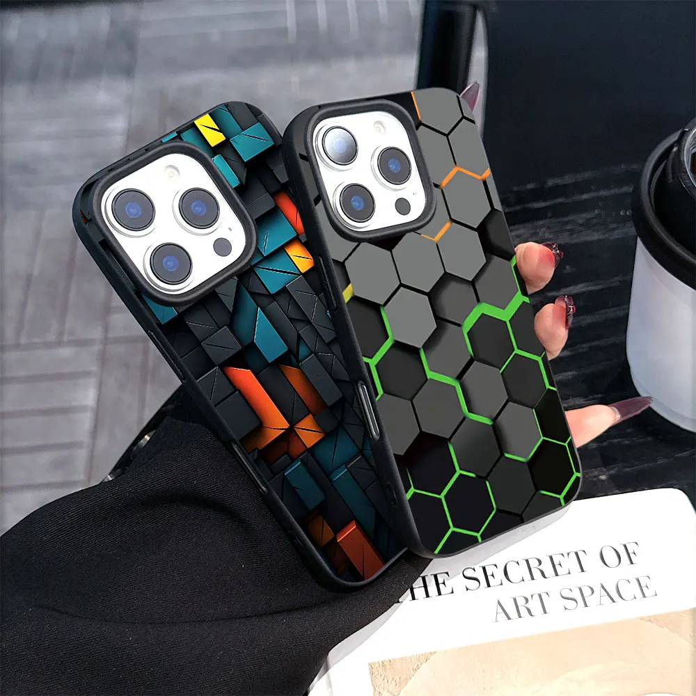 Honeycomb Building Block Matte Silicone Soft Phone Case For Samsung A56 A36 A16 A15 A24 A34 A14 A55 A54 A25 A23 A33 A53 Cover