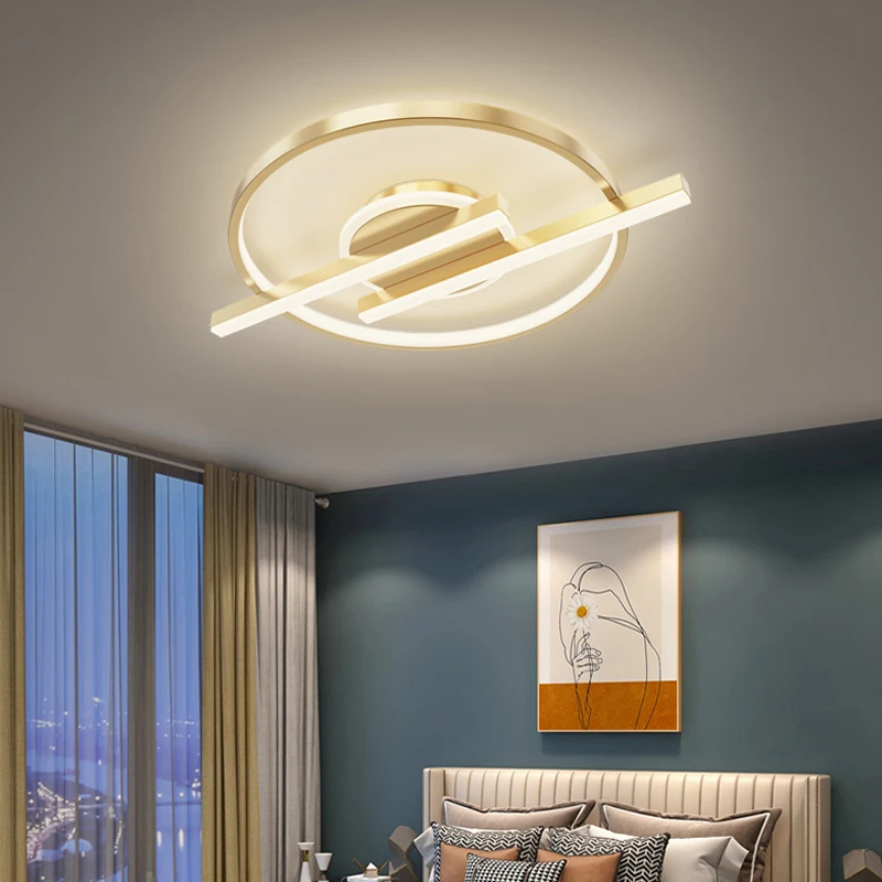 

Contemporary Led Ceiling Chandelier for Living Room Bedroom Hotel Lamps Home Decoration Round Ceiling Lustre Indoor Lighting