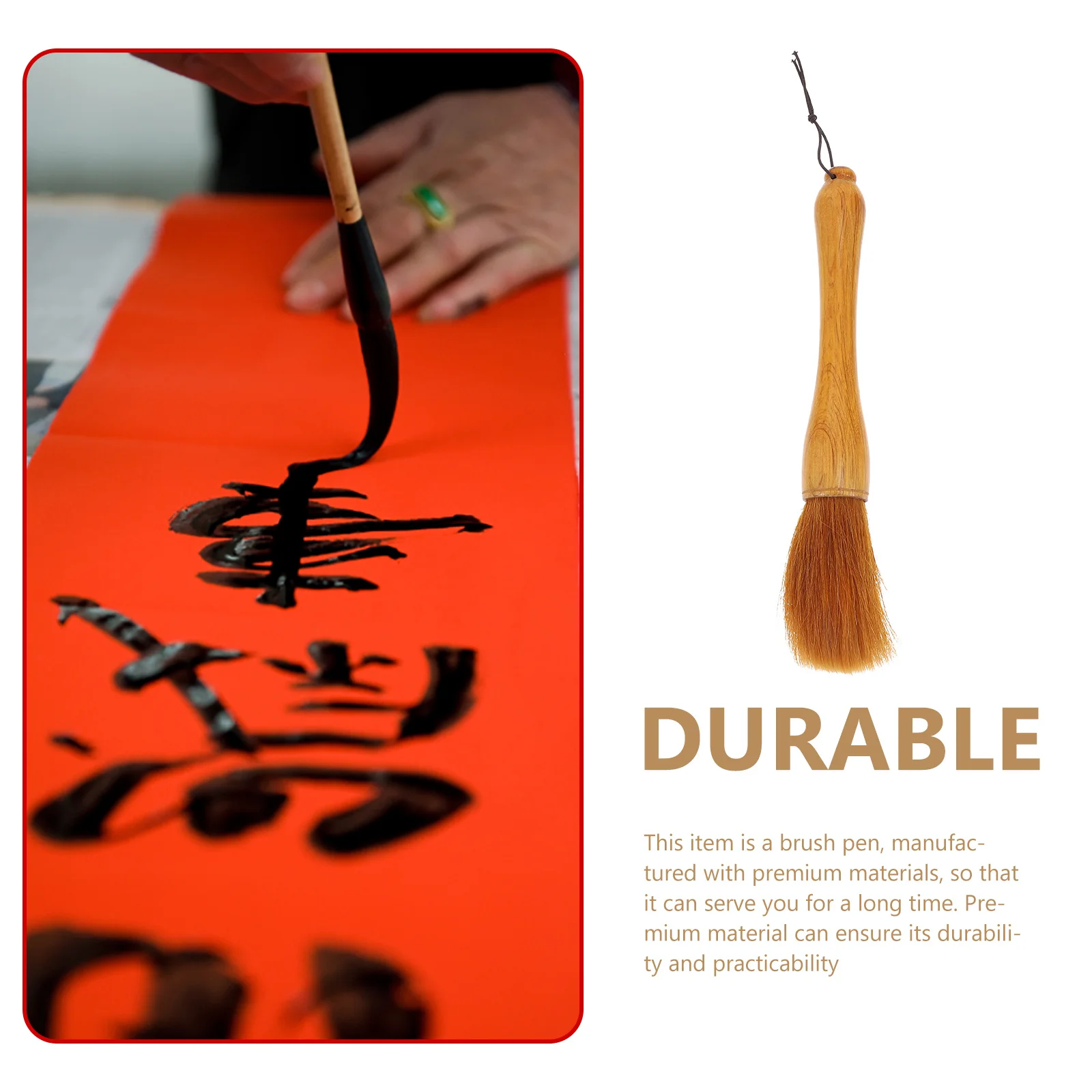 

Traditional Calligraphy Brush Pen with Comfortable Holder for Watercolor Painting Writing Couplets Premium Material Easy Clean