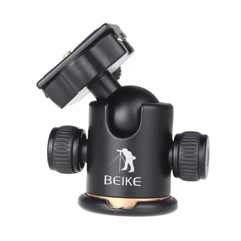 BEIKE BK-03 카메라 삼각대 볼 헤드 볼 헤드(퀵 릴리스 플레이트 포함) 1/4" 나사 BK-03 볼 헤드 사진 퀵 릴리스 플레이트
