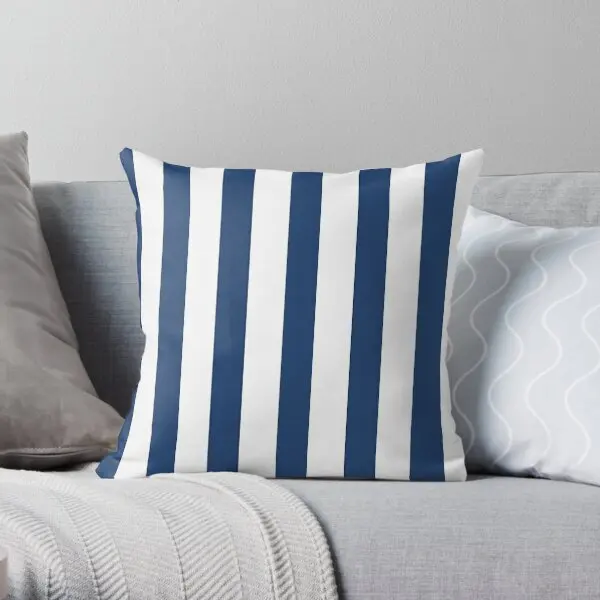 Vertical Wide And Thick Stripe Fashion B  Printing Throw Pillow Cover Waist Bed Case Decorative Pillows not include One Side