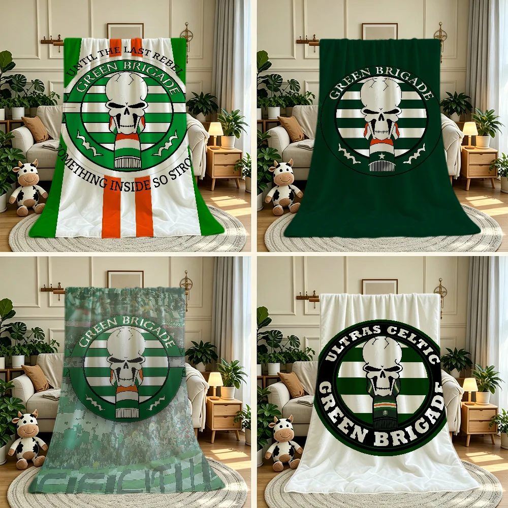 G-Green Sport B-Briga-De Blanket Throw Super Cosy Plush Living Room Sofa Couch Childish Birthday Gifts