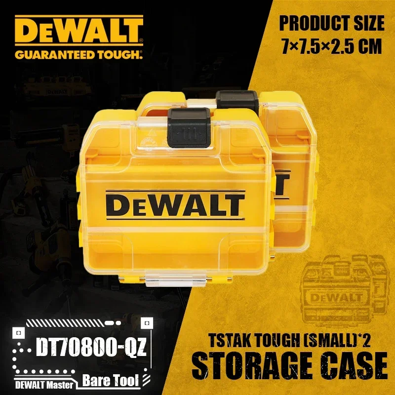 Caso De Armazenamento Resistente DEWALT, Chave De Fenda Bit Peças Caixa De Armazenamento, Acessórios Da Ferramenta Elétrica, DT70800, DT70801,