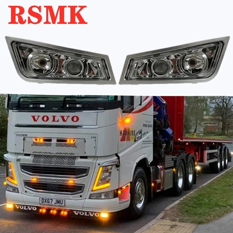 1pair left and right fog Lamp for volvo FH13 FH16 FM500 FH500 truck fog lamp 21297917 21297918 E APPROVE