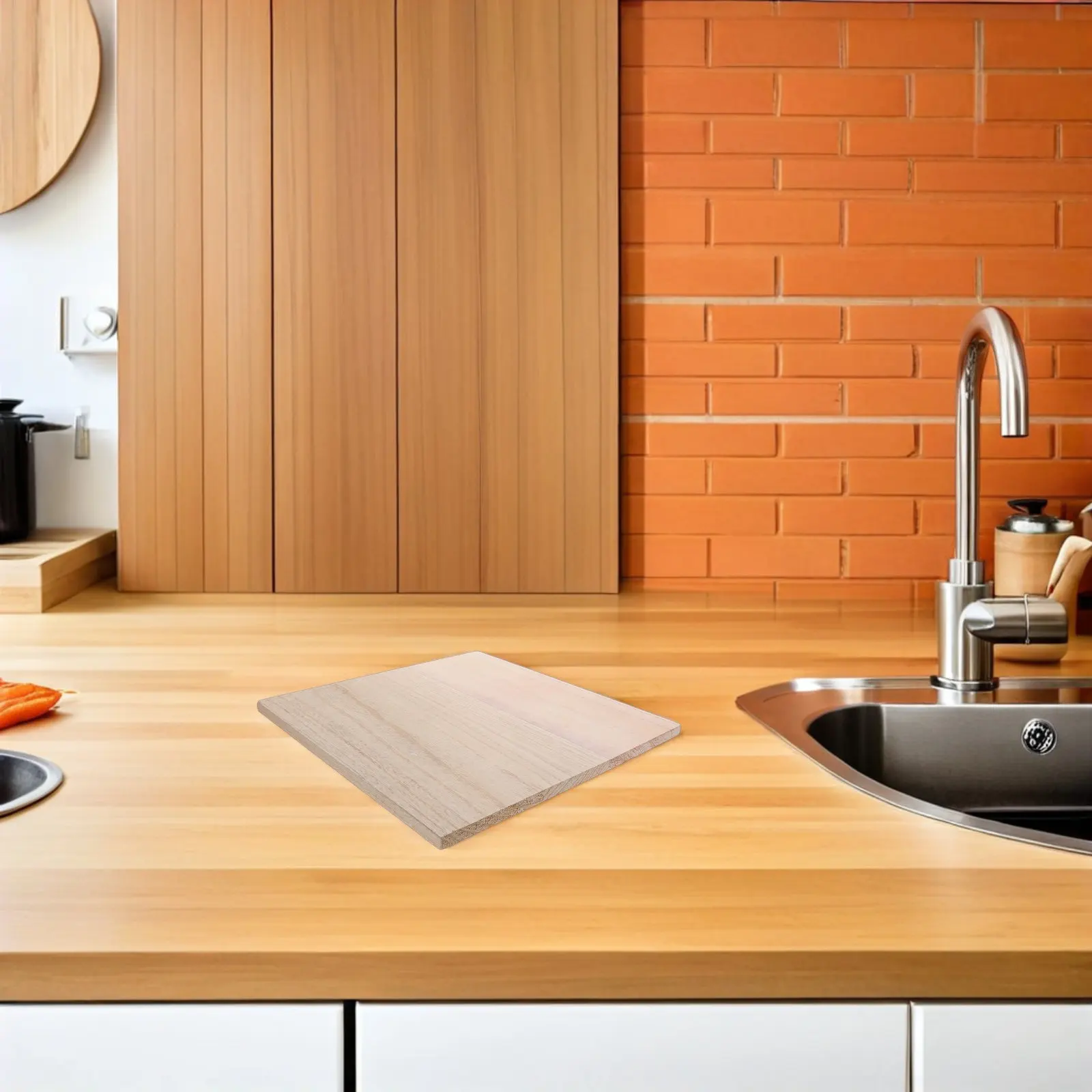 Solid Wood Planks 12x12x0.5 Inch Unfinished Raw Wood Boards for DIY Projects Shelf Partitions Wall Dividers Office Kitchen
