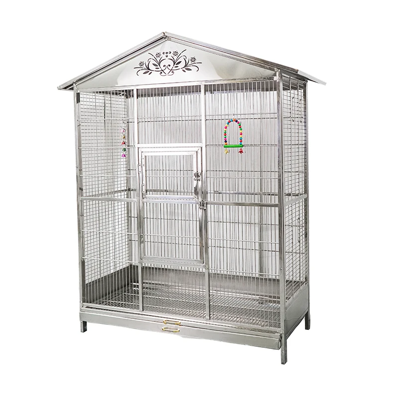 Indoor and outdoor extra large durable 304 stainless steel parrot cage