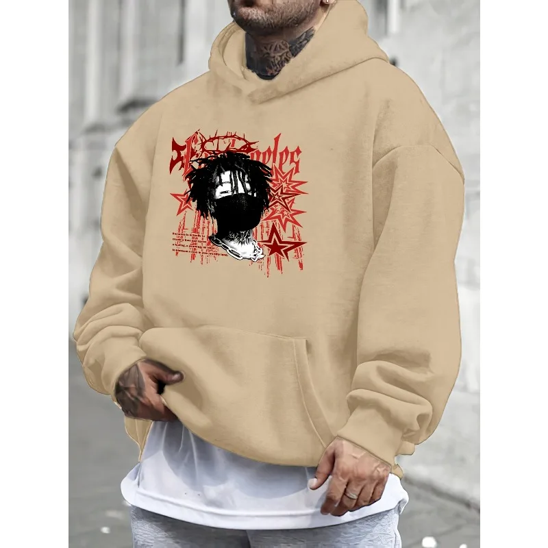 2025 الرجال الشارع الهيب هوب ملثمين القاتل نمط ثلاثية الأبعاد مطبوعة الشارع كول نمط الكنغر حقيبة فضفاضة مقنعين البلوز فستان أطفال مع سروال داخلي