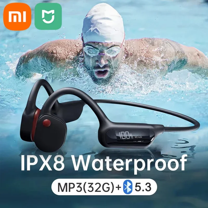 

Xiaomi Mijia X10 Swimming Bone Conduction IPX8 Waterproof Bluetooth Headphones With 32G MP3 Sports HiFi Bass Wireless Headsets