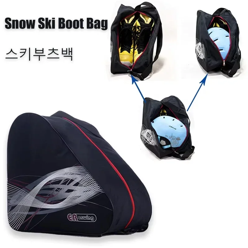 

Winter Snow Ski Boots Bag Waterproof Portable Roller Skate Helmet Carry Shoulder Bag Ski Boots Holder Ski Ski Helmet Bag