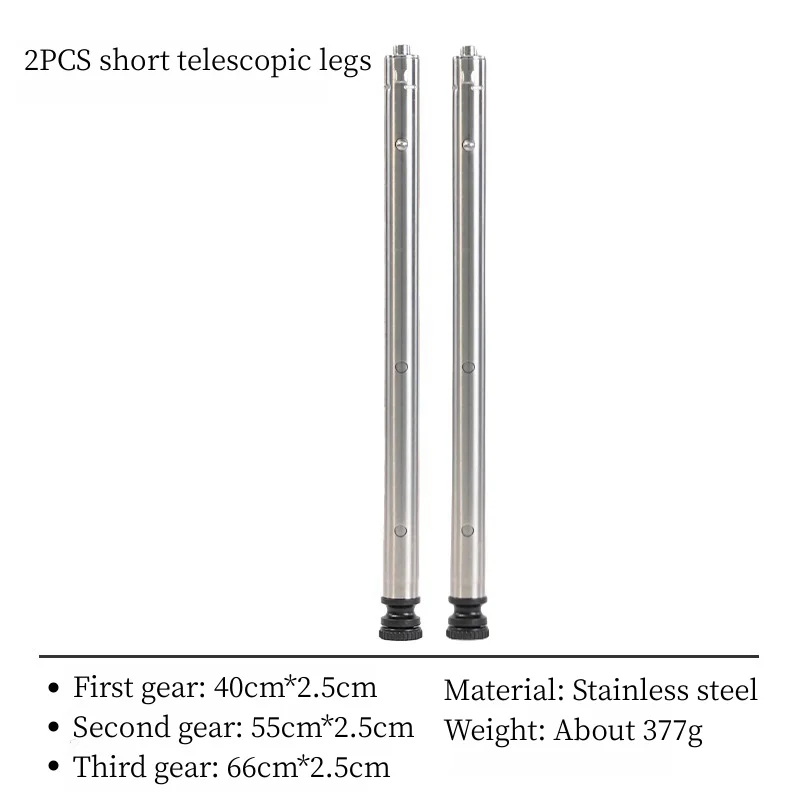 Camping IGT Table Legs Combination Picnic Table Legs Three-Gear Telescopic Table Legs Outdoor Stainless Steel IGT Table Legs New