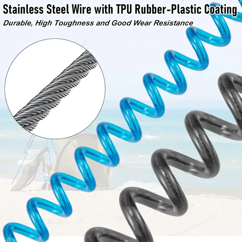 Fishing Lanyard Heavy-Duty Retractable Winding Drawstring With Climbing Buckle, Suitable For Pliers, Rowing, Tools