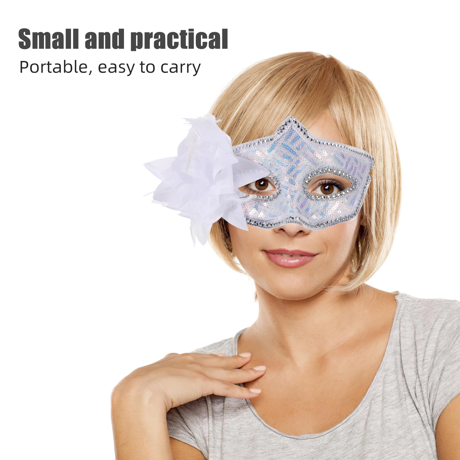 

2 Pcs Half Face Mask Carnival Party Women for Decorative Eye Masks Decorate Woman