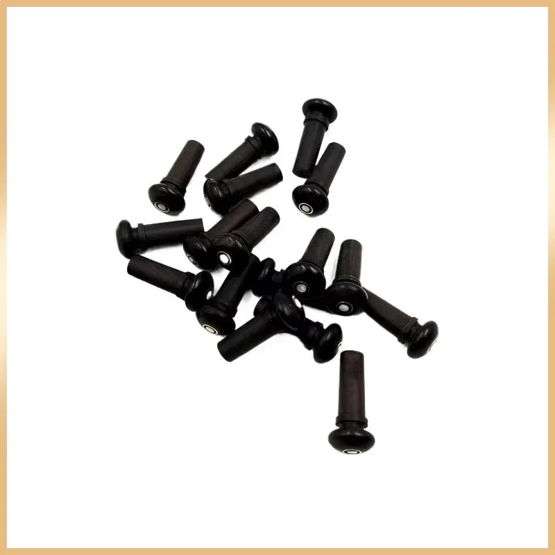 10pcs Natural Ebony Violin Endpins End Buttons, Multi Sizes 4/4 3/4 1/2 1/4 1/8 1/10 1/16, Violin Replacement Instrument Part