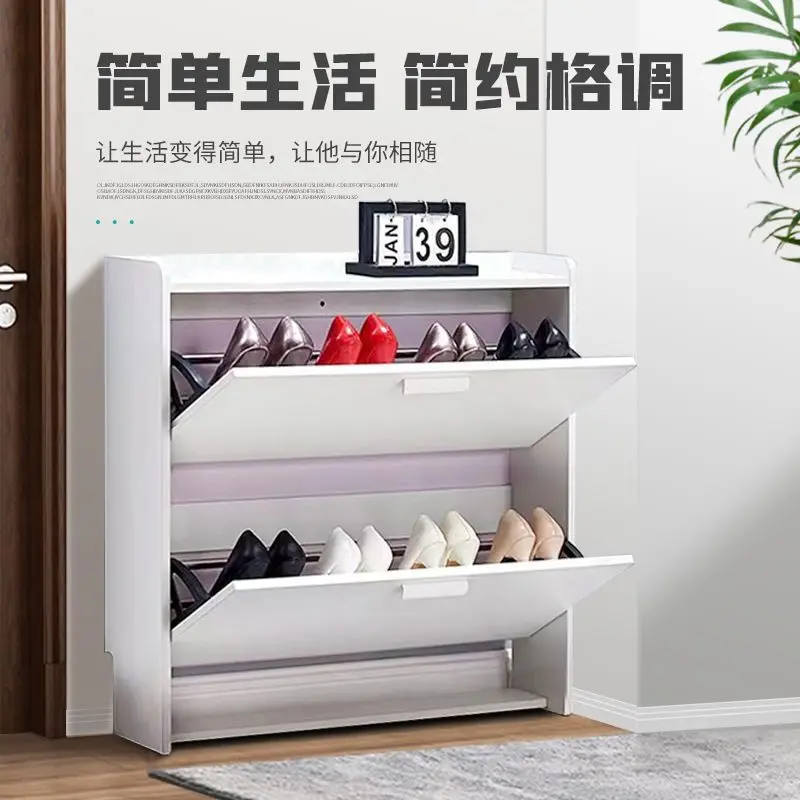 

Simple and modern Nordic large-capacity storage locker at the door of the shoe cabinet Multifunctional storage Balcony shoe rack