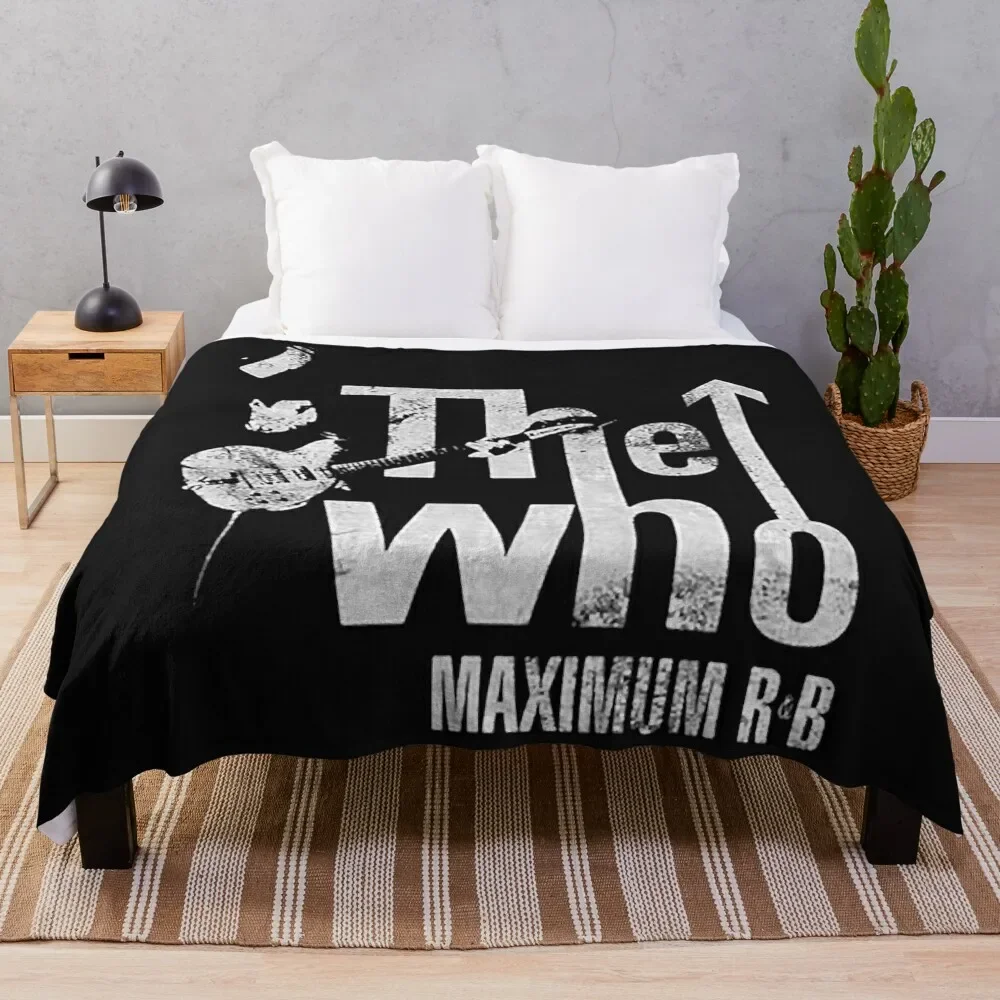 

The Who Maximum R&B Pete Townshend Rock Official Throw Blanket Giant Sofa valentine gift ideas Single Blankets