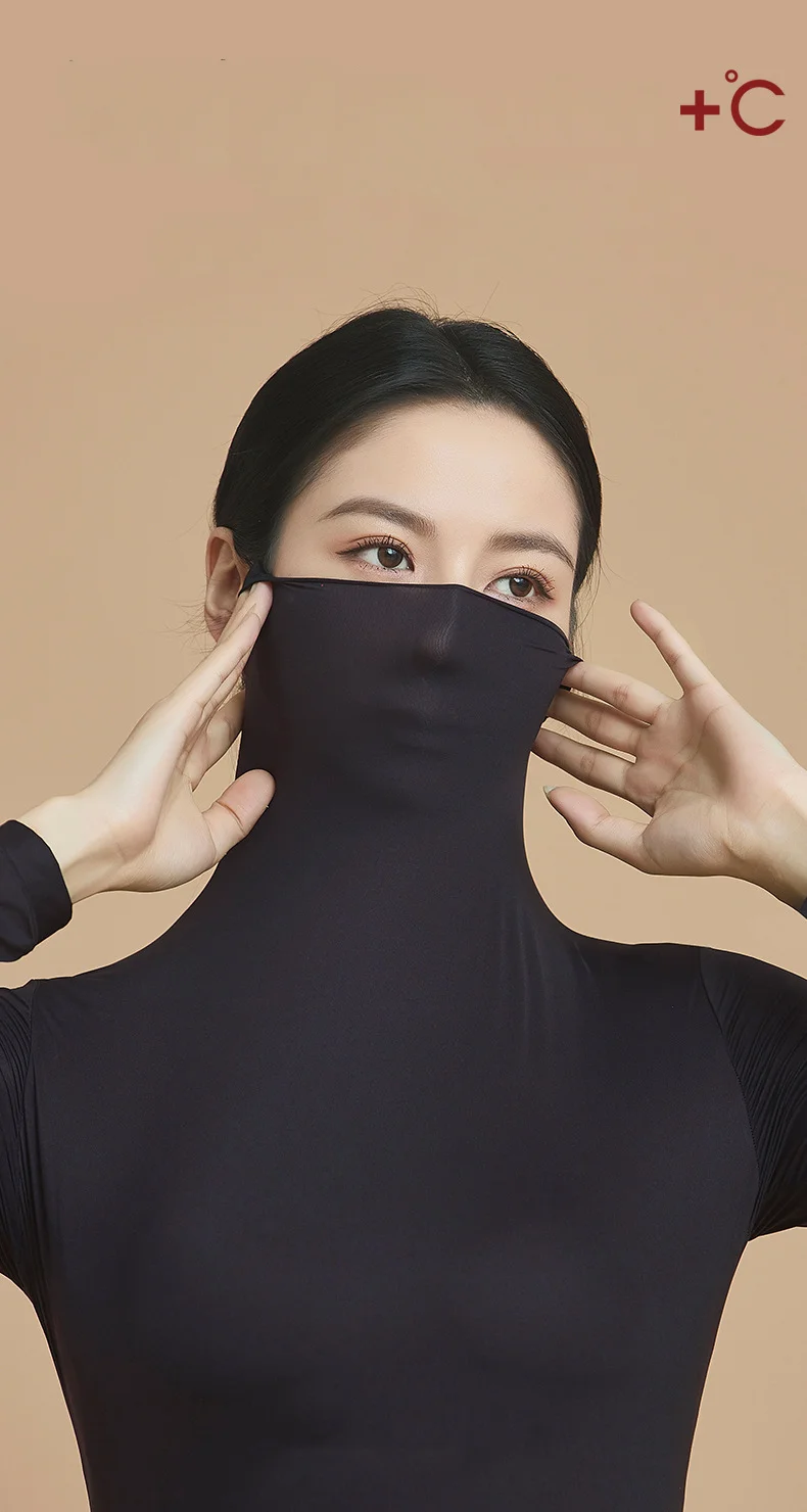 Women Autumn Winter Ultra-thin Close-fitting Base Layer Top Solid Color Elastic Long Sleeve Beauty Skin Clothes Warm Base Shirt