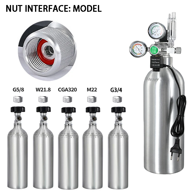 2024 new DIY aquarium CO2 regulator waterproof Solenoid valve Counter kit fish tank control system CO2 pressure reducing valve