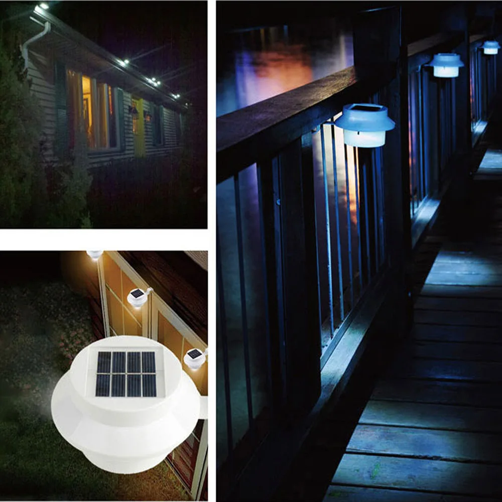 

Fence Solar Led Light Outdoor Wall Lamp External wall Sunlight Spotlights Garden Lights Motion Sensor Waterproof Yard Decoracion