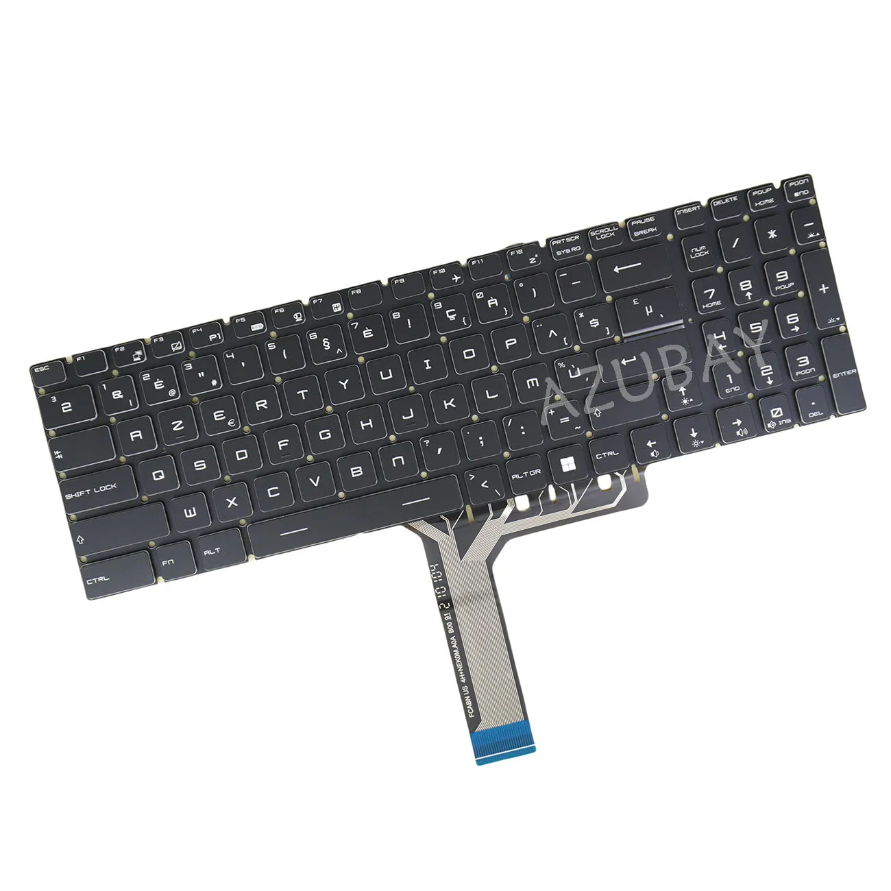 Belgain AZERTY Laptop Keyboard For MSI GT76 GL63 GL73 GL65 GL75 GP65 GP75 GE63 GE73 GE63VR GE73VR GT63  Per-key RGB Backlit