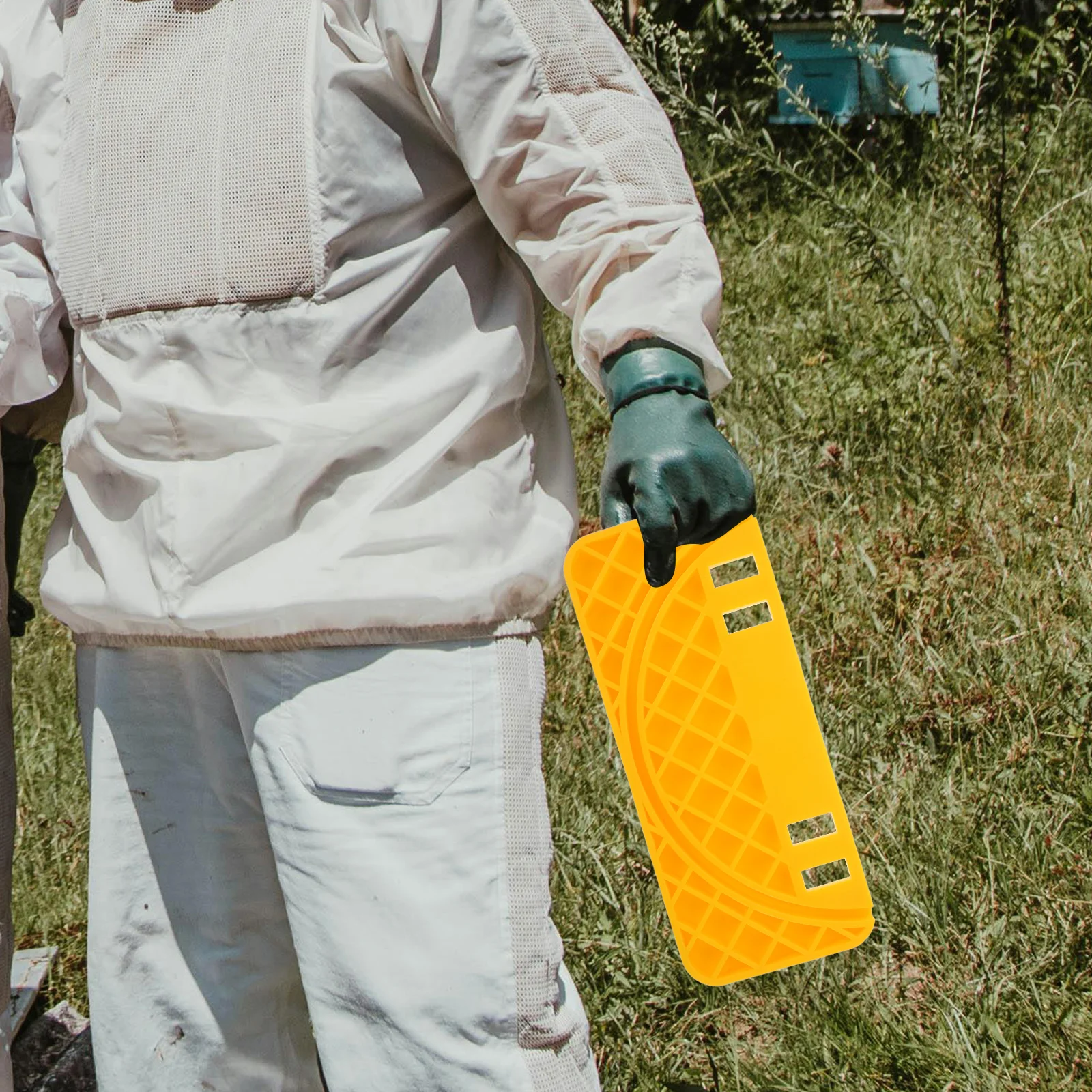 

Ergonomic Beekeeping Plastic Uncapping Tank Holder Honey Bucket Scraper Hive Frame Tool Honey Uncapping Tank Rack