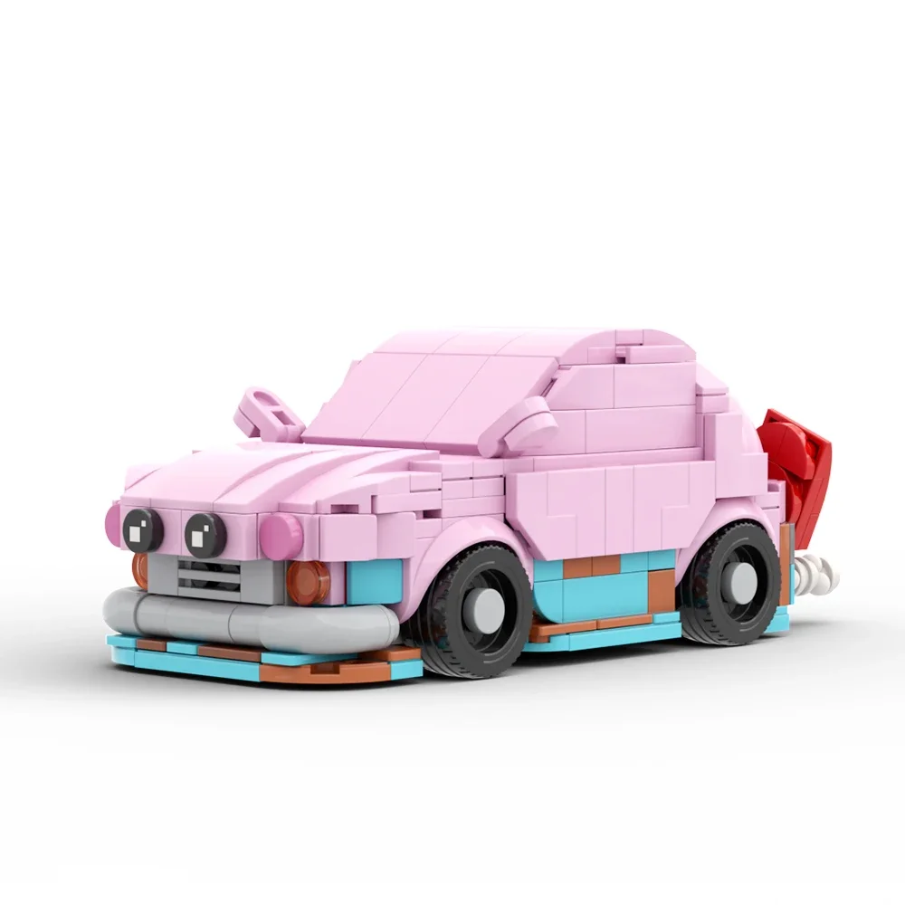 MOC Pink Dream Land Car Speed Kirbyeds juego de bloques de construcción, Kits de bloques de construcción waddles-dee City KITT Car, juguetes para niños, regalos