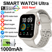 2025 New Fashion Sports Smart Watch Men Women 1.85-Inch HD AMOLED Full Touch Screen IP68 Waterproof Bluetooth Call SmartWatches