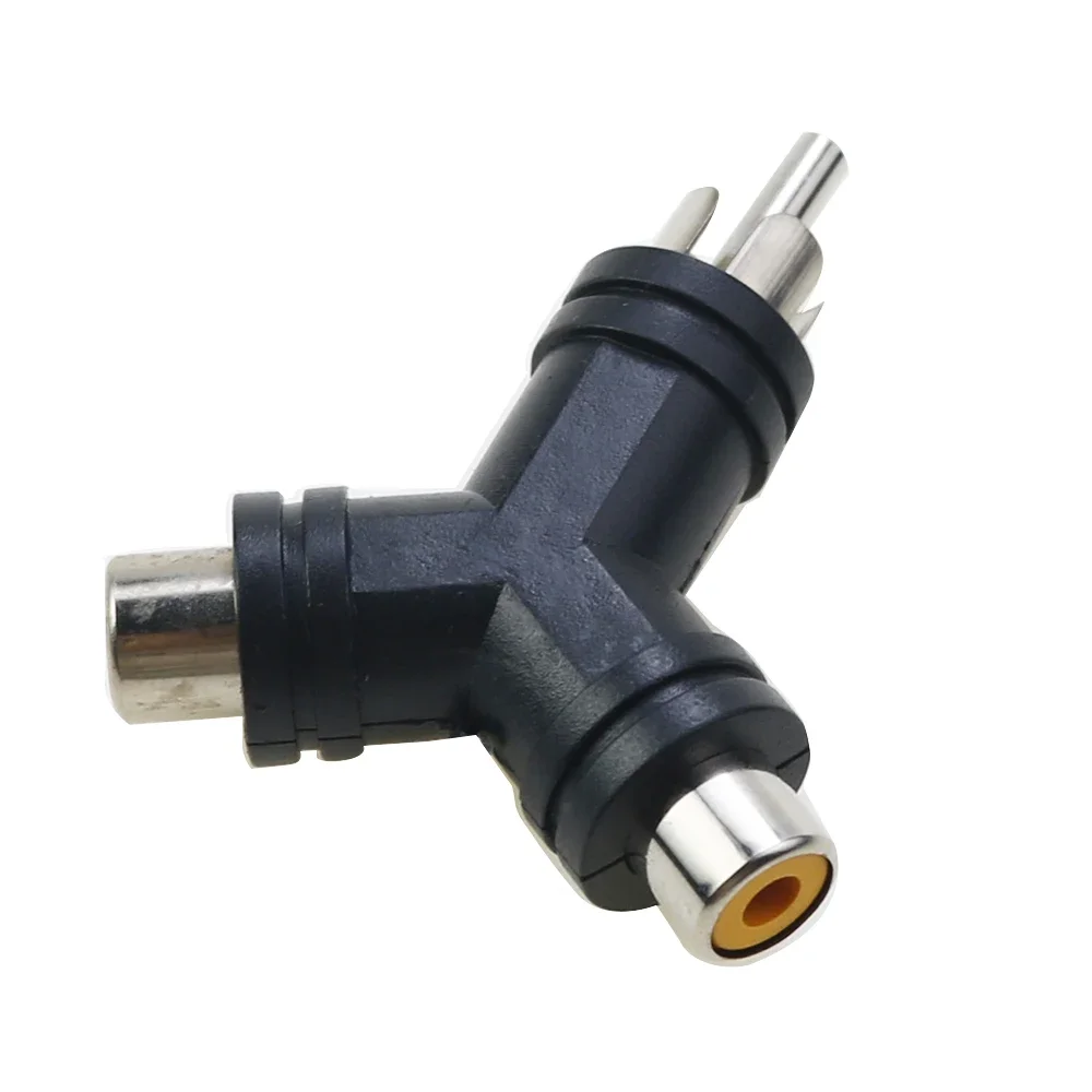 1 piece 3.5mm to RCA Stereo Female Jack Plug Adapter Headphone Y Audio Adapter RCA Male Female To 2RCA male Audio connector