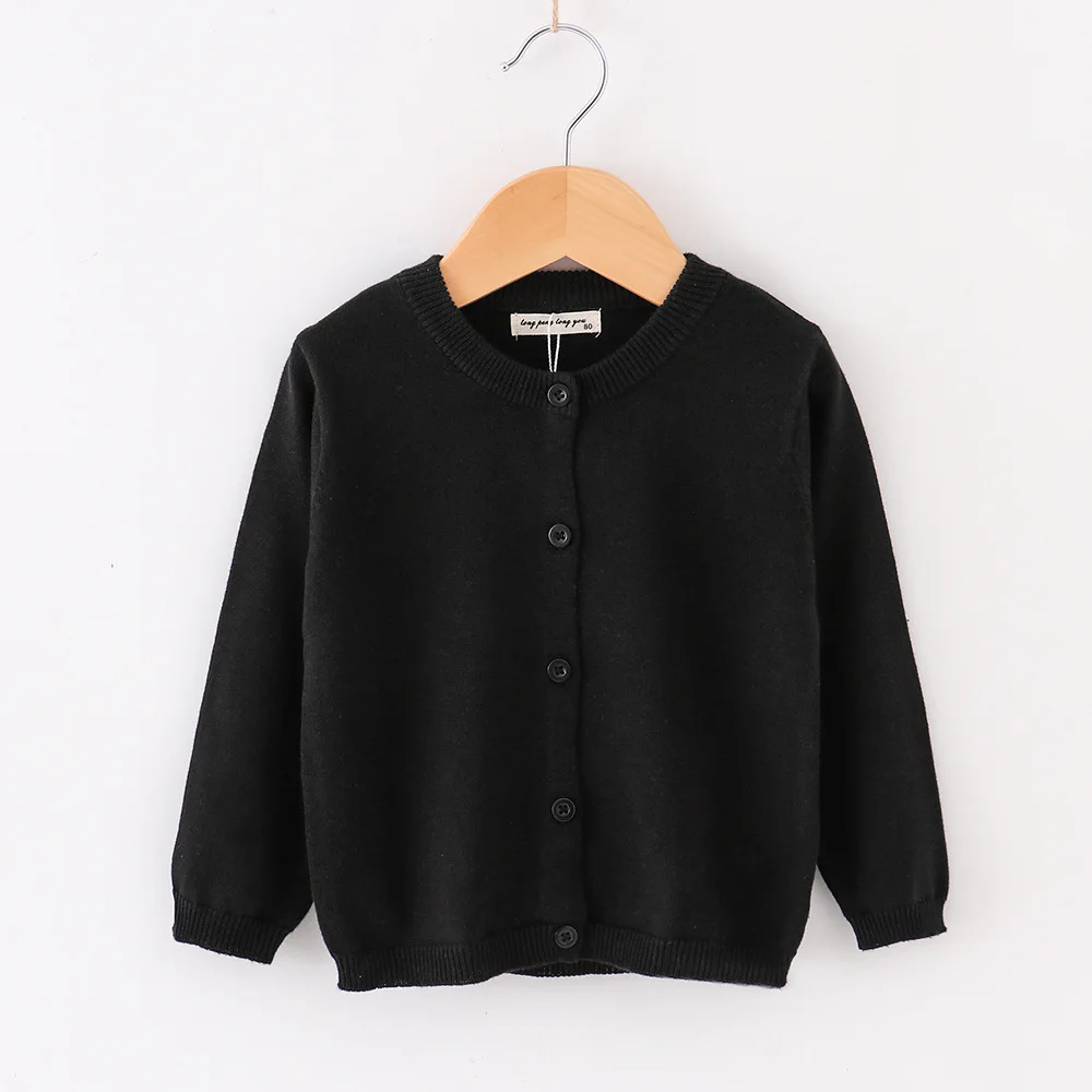 Candy Color Cardigans for Boys Girls Spring Autumn 1 to 2 4 6 8 9 Years Children Clothing Kids Knitted Sweaters Baby Outerwear