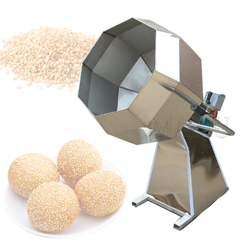 Multifunction Peanut Nuts Stainless Steel Automatic Snack Food Octagonal Mixer Flavoring Mixer Seasoning Machine