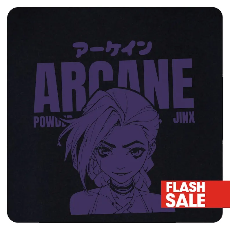 Jinx Arcane Hooded Sweatshirt, Unisex Hoodie, Gamer Gift, Main Gaming Apparel, Powder Arcane Jinx