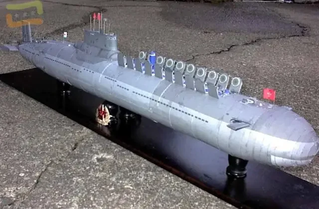 Red October Nuclear Submarine Military Model 3D Paper Model DIY Hand-made Paper Model Model Toy