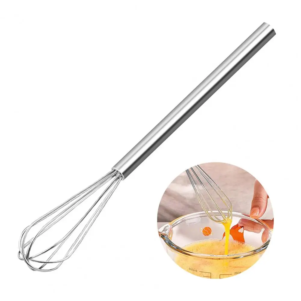 Mini Manual Egg Beater Stainless Steel Hand Mixer Coffee Blending Whisk Kitchen Tool for Mixing Sauces Whisking Batters view 2