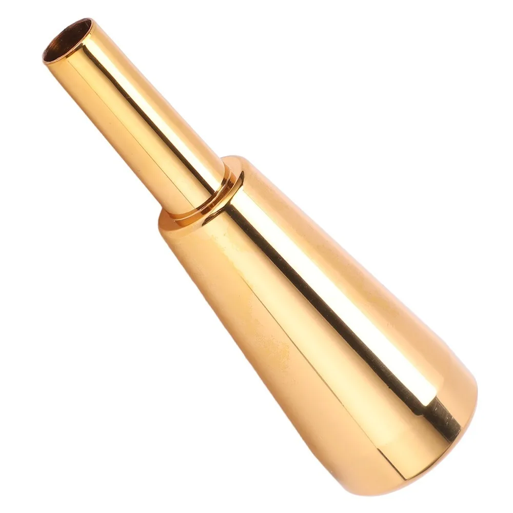 ​Metal Trumpet Mouthpiece​ ​Silver/Gold ​Thicker Heavier ​Wind Instrument Accessory​ ​Long Lasting Luster ​9.8mm Outer Diameter​