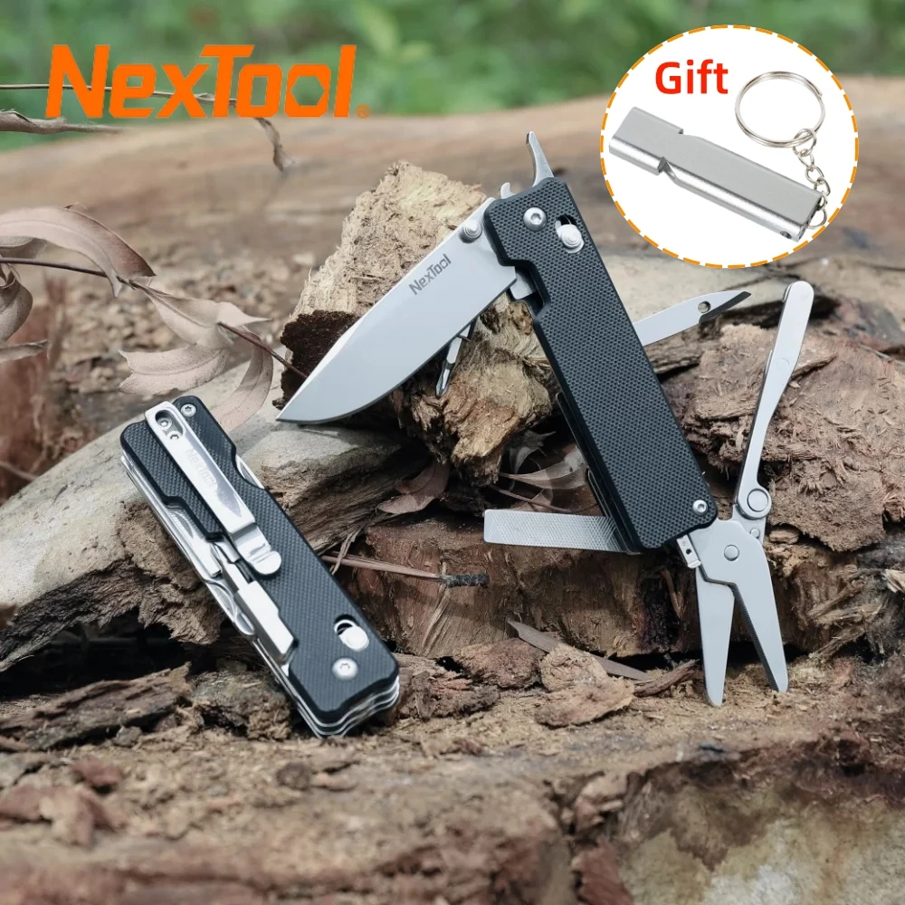 

Nextool K30 11 In 1 Pocket Knife Multitool Knight EDC Knife Outdoor Folding Knife Mini Portable Folding Scissors File Hand Tools