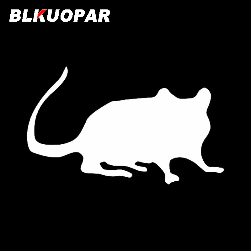 BLKUOPAR Mouse Silhouettes Car Sticker Sunscreen Creative Waterproof Decal Scratch-proof Funny Air Conditioner Windshield Decor