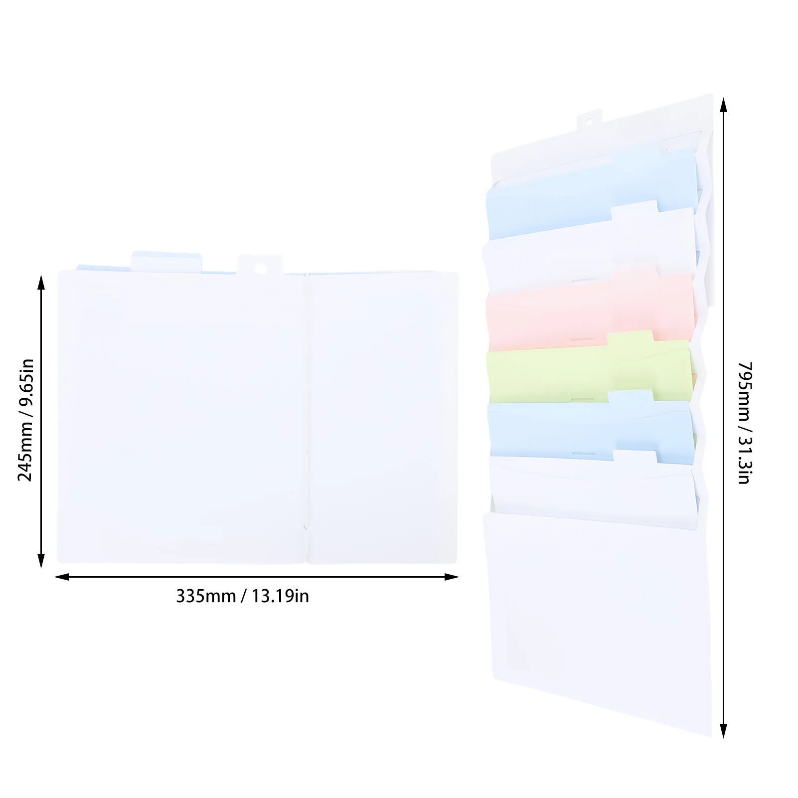 【جديد】حقيبة تخزين الملفات متعددة الطبقات 6 ألوان متعددة الوظائف مجلد ملفات معلق لحقيبة محفظة ملفات السفر المدرسية العائلية #6