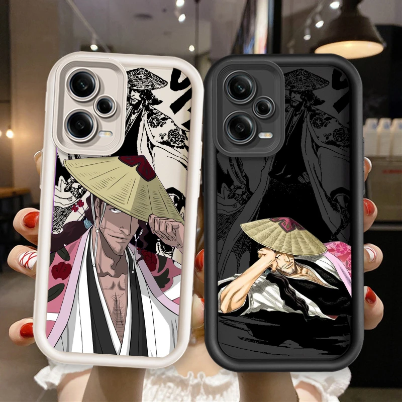 B-Bleach KKyoraku SShunsui For Xiaomi Redmi Note 12 11 11S 10 9 8 7 Pro K50 K40 Ultra 4G 5G Eye Ladder Cover Capa Fundas