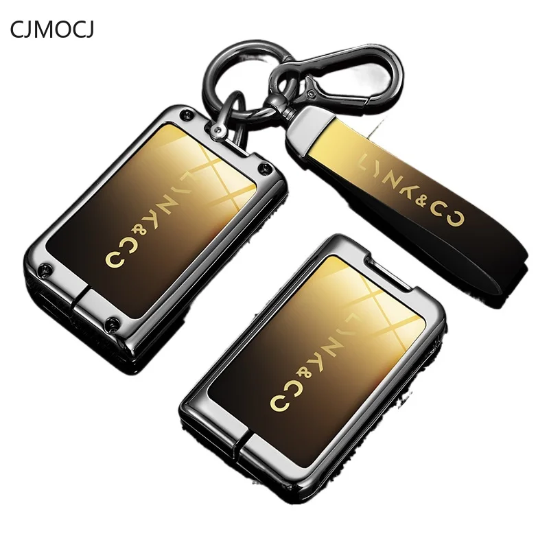 Premium Zinc Alloy Key Cover Case for Lynk & Co 03/01/02 Hatchback/06 EMP/07/09/05/08 - Protective Key Fob Shell Keychain